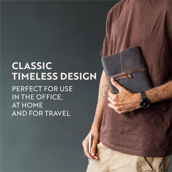 Leather Journal Refillable Notebook - Writing Journals for Women, Mens Journal - Picture 2 of 6